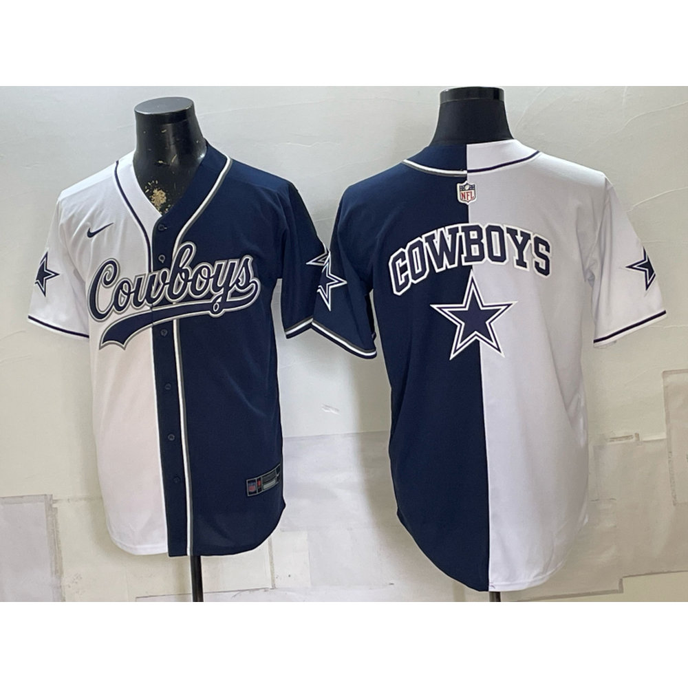 Youth Dallas Cowboys Navy Split Cool Base Stitched Baseball Jersey Youth Dallas Cowboys Navy Split Cool Base Stitched Baseball Jersey