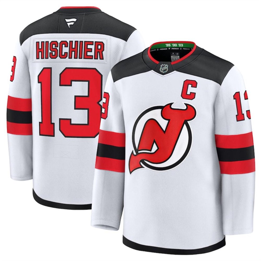 Youth New Jersey Devils #13 Nico Hischier White 2024-25 Away Stitched Hockey Jersey Youth New Jersey Devils #13 Nico Hischier White 2024-25 Away Stitched Hockey Jersey