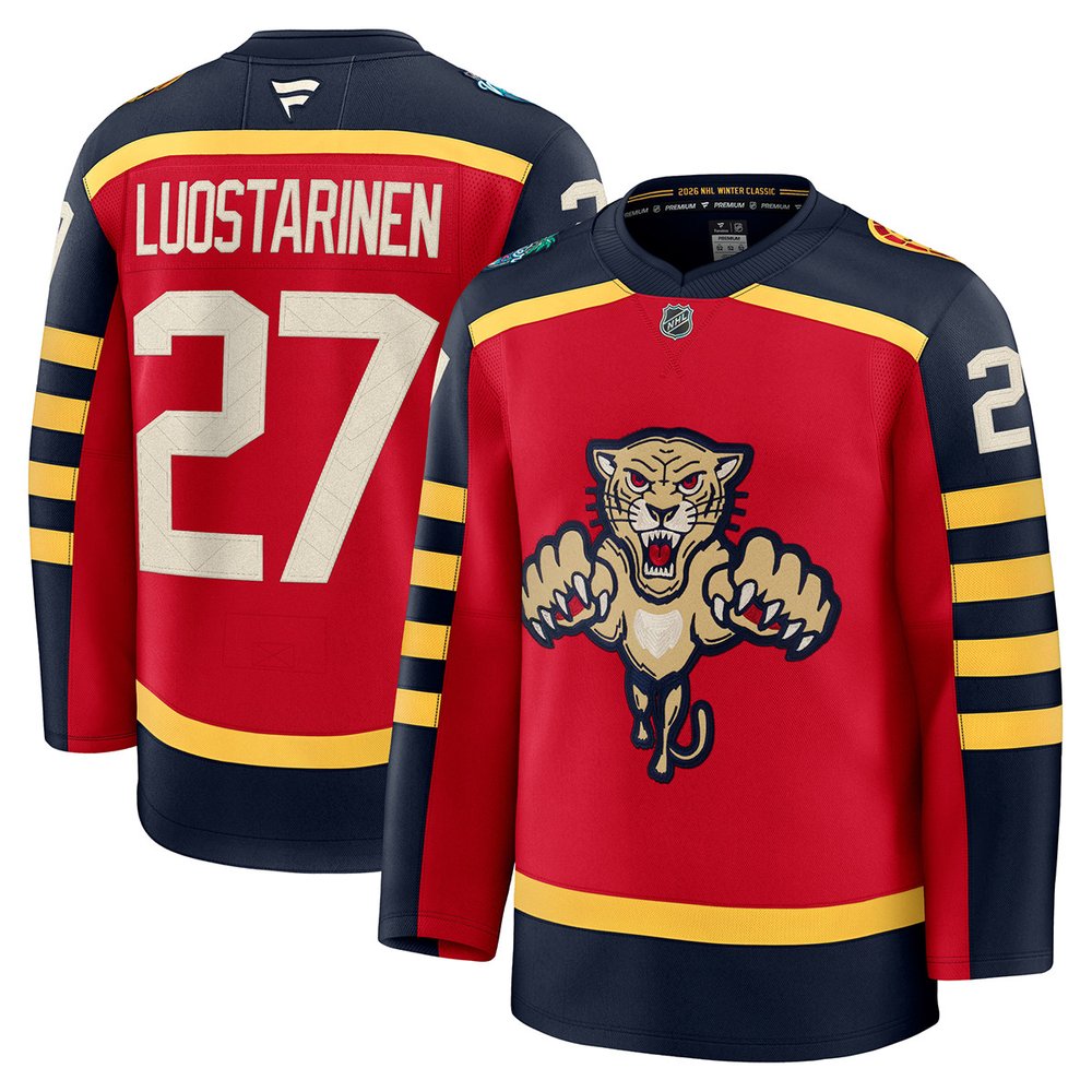 Youth Florida Panthers #27 Eetu Luostarinen Red NHL 2026 Winter Classic Jersey Youth Florida Panthers #27 Eetu Luostarinen Red NHL 2026 Winter Classic Jersey