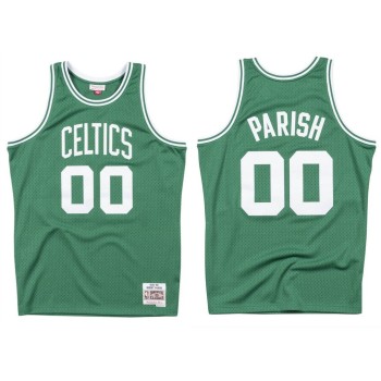 Men's Boston Celtics #00 Robert Parish Green 1985-86 Throwback Stitched Jersey Men's Boston Celtics #00 Robert Parish Green 1985-86 Throwback Stitched Jersey