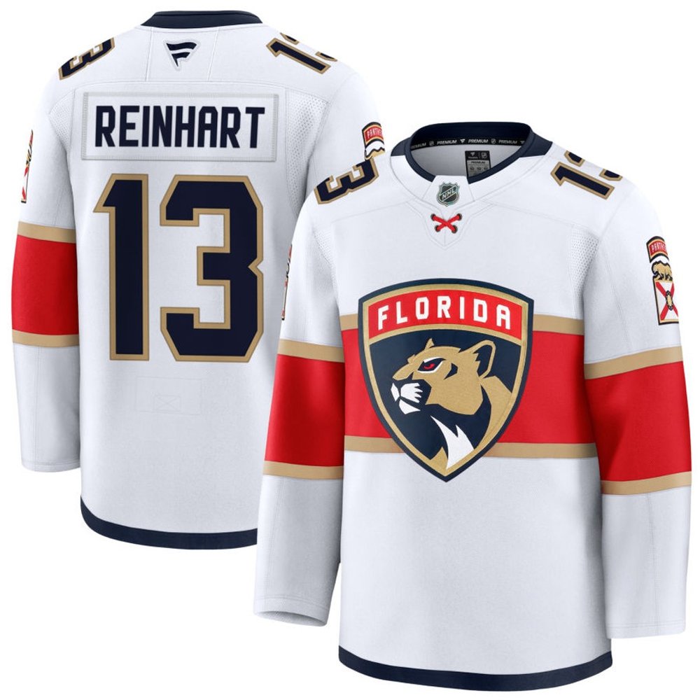 Youth Florida Panthers #13 Sam Reinhart White Jersey Youth Florida Panthers #13 Sam Reinhart White Jersey