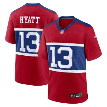 Men's New York Giants Jalin Hyatt Century Red Alternate Player Game Jersey Men's New York Giants Jalin Hyatt Century Red Alternate Player Game Jersey