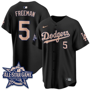 Men's Los Angeles Dodgers #5 Freddie Freeman Black 2026 MLB All-Star Jersey Men's Los Angeles Dodgers #5 Freddie Freeman Black 2026 MLB All-Star Jersey