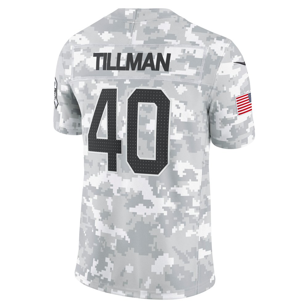 Men's Arizona Cardinals Pat Tillman Arctic Camo 2024 Salute to Service Retired Player Limited Jersey