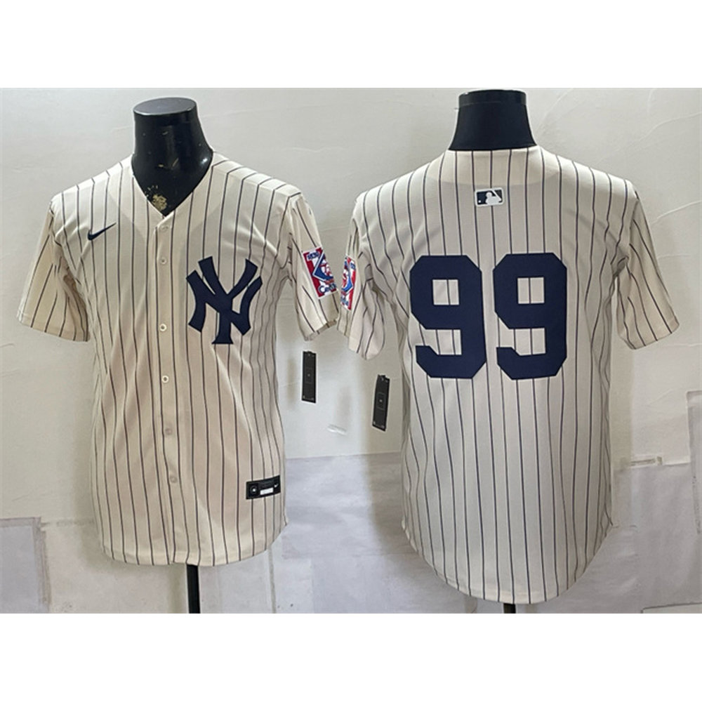 Youth New York Yankees #99 Aaron Judge Cream 2026 Field of Dreams Stadium Baseball Jersey Youth New York Yankees #99 Aaron Judge Cream 2026 Field of Dreams Stadium Baseball Jersey