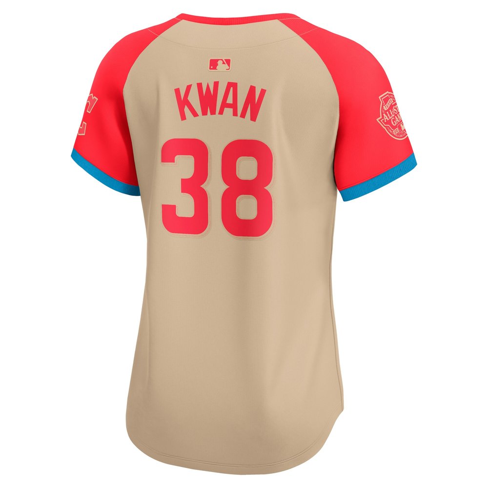 Women's American League Steven Kwan Cream 2024 MLB All-Star Game Limited Player Jersey
