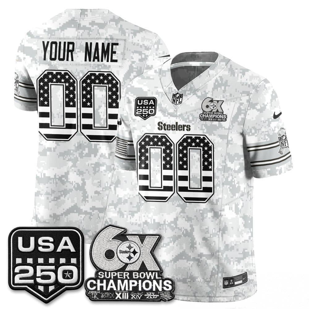 Men's Pittsburgh Steelers Camo 2026 Salute to Service Vapor F.U.S.E. Limited Custom Jersey Men's Pittsburgh Steelers Camo 2026 Salute to Service Vapor F.U.S.E. Limited Custom Jersey