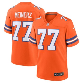 Men's Denver Broncos Quinn Meinerz Orange Mile High Collection 1977 Throwback Player Game Jersey Men's Denver Broncos Quinn Meinerz Orange Mile High Collection 1977 Throwback Player Game Jersey