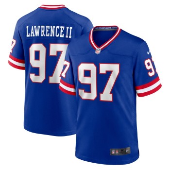 Men's New York Giants Dexter Lawrence II Royal Classic Game Player Jersey Men's New York Giants Dexter Lawrence II Royal Classic Game Player Jersey