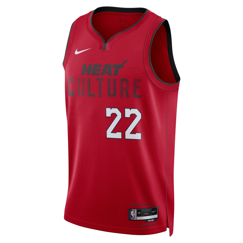 Unisex Miami Heat Jimmy Butler Red 2024/25 Swingman Player Jersey - City Edition