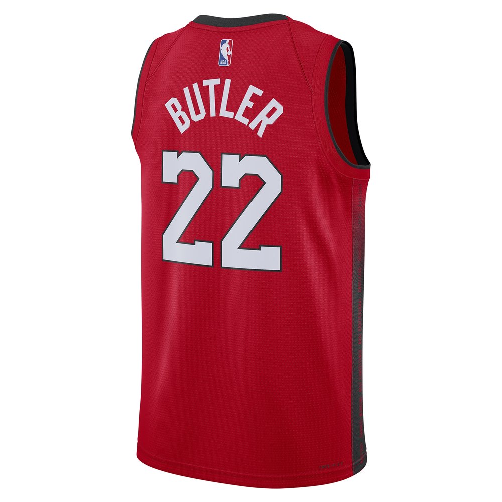 Unisex Miami Heat Jimmy Butler Red 2024/25 Swingman Player Jersey - City Edition