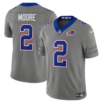 Youth Buffalo Bills #2 D.J. Moore Nike Gray Nickel City Vapor F.U.S.E. Limited Jersey Youth Buffalo Bills #2 D.J. Moore Nike Gray Nickel City Vapor F.U.S.E. Limited Jersey