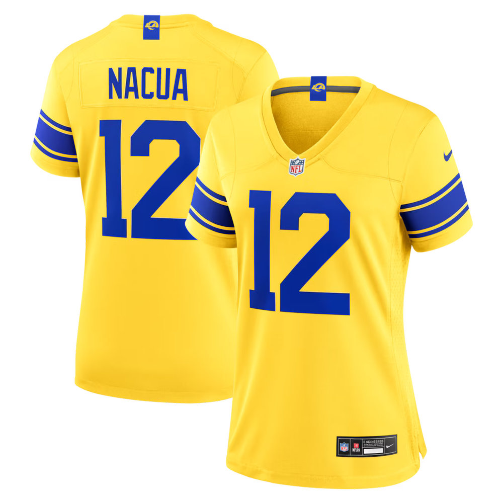 Women's Los Angeles Rams #12 Puka Nacua Nike Classic Sol Game Jersey Women's Los Angeles Rams #12 Puka Nacua Nike Classic Sol Game Jersey