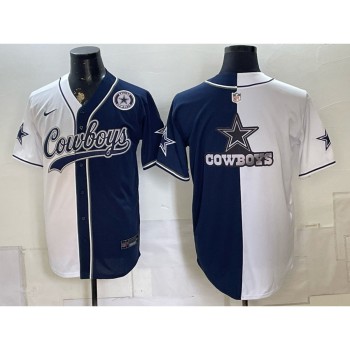 Youth Dallas Cowboys Navy Split Cool Base Stitched Baseball Jersey Youth Dallas Cowboys Navy Split Cool Base Stitched Baseball Jersey