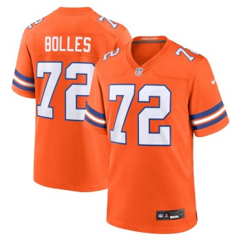 Men's Denver Broncos Garrett Bolles Orange Mile High Collection 1977 Throwback Player Game Jersey Men's Denver Broncos Garrett Bolles Orange Mile High Collection 1977 Throwback Player Game Jersey
