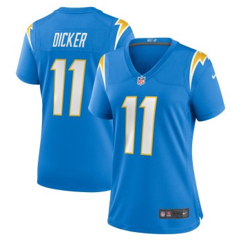 Women's Los Angeles Chargers #11 Cameron Dicker Powder Blue Game Jersey Women's Los Angeles Chargers #11 Cameron Dicker Powder Blue Game Jersey