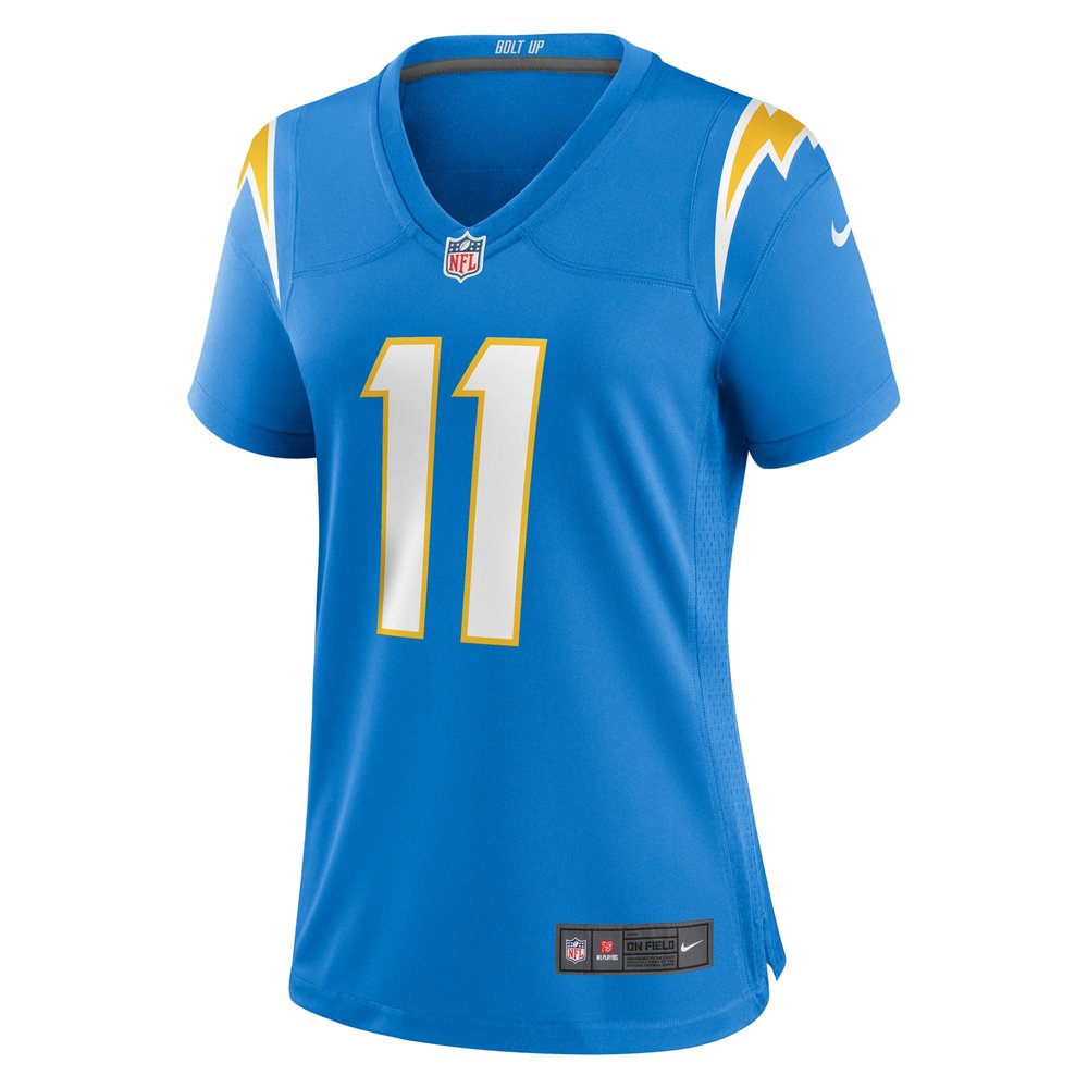 Women's Los Angeles Chargers #11 Cameron Dicker Powder Blue Game Jersey