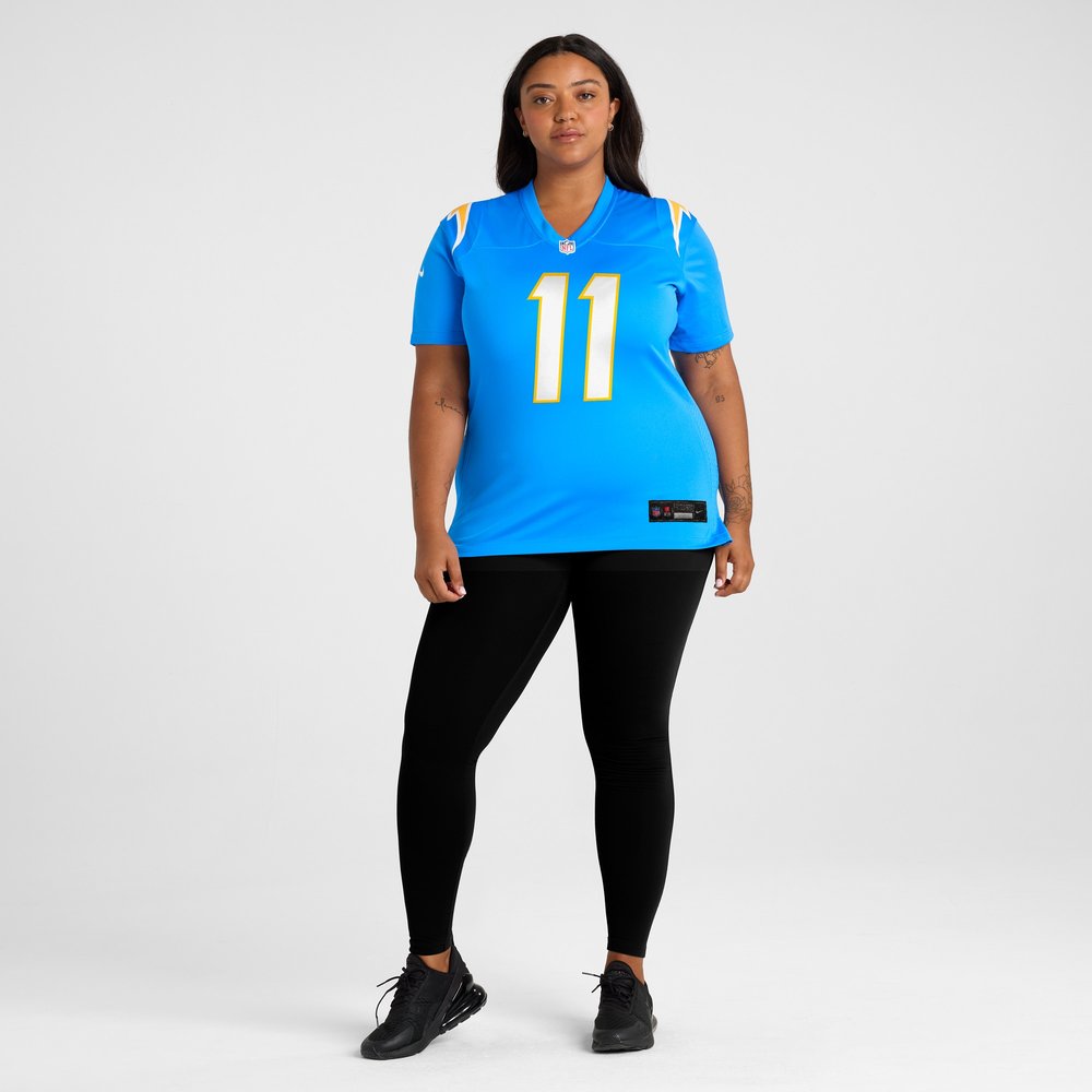 Women's Los Angeles Chargers #11 Cameron Dicker Powder Blue Game Jersey