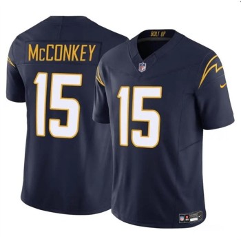 Youth Los Angeles Chargers #15 Ladd McConkey Navy 2024 Draft F.U.S.E. Vapor Limited Stitched Football Jersey Youth Los Angeles Chargers #15 Ladd McConkey Navy 2024 Draft F.U.S.E. Vapor Limited Stitched Football Jersey