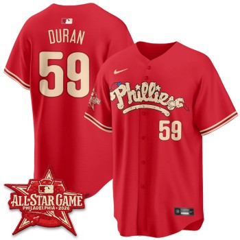 Men's Philadelphia Phillies #59 Jhoan Duran Red 2026 MLB All-Star Jersey Men's Philadelphia Phillies #59 Jhoan Duran Red 2026 MLB All-Star Jersey