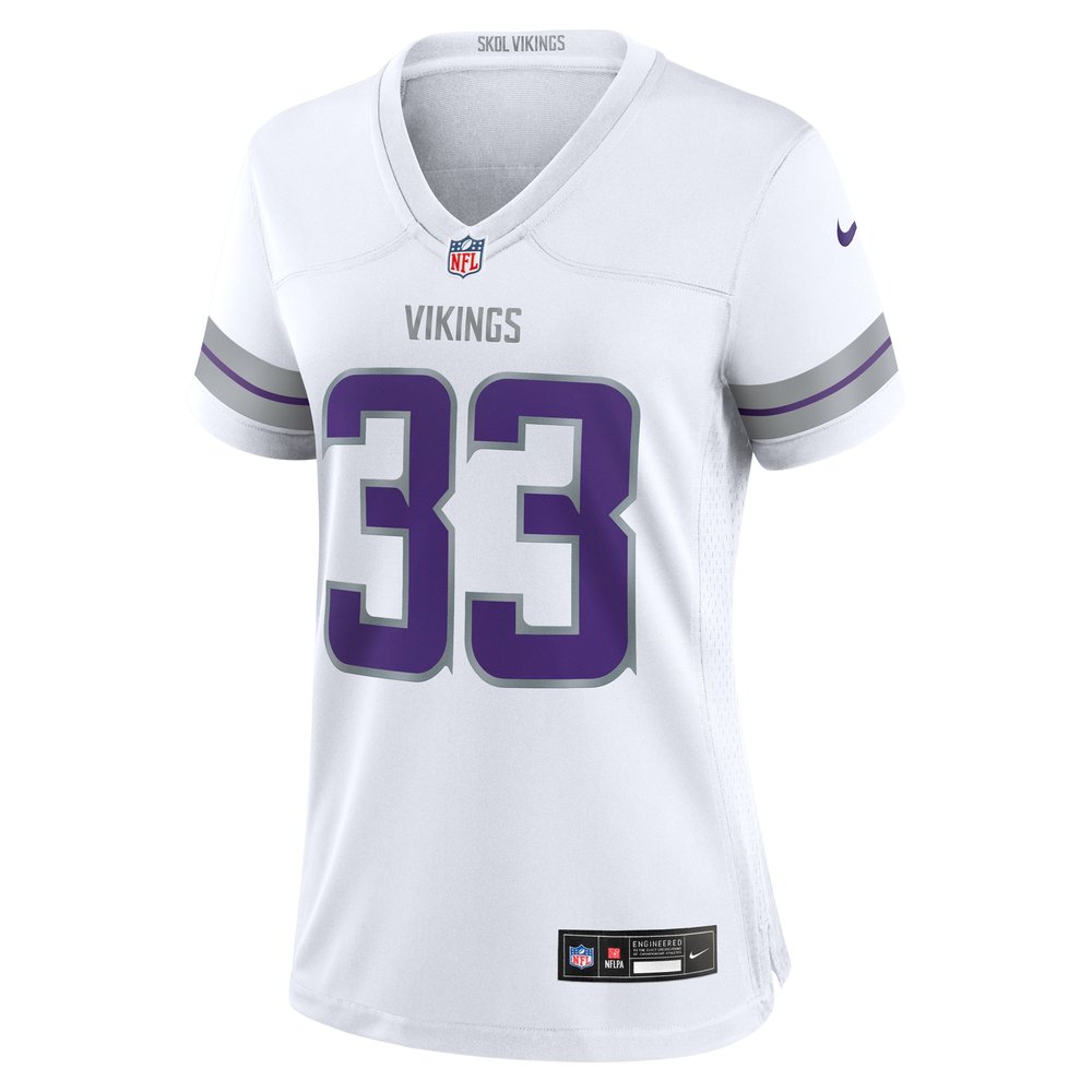 Women's Aaron Jones White Minnesota Vikings Alternate Game Player Jersey