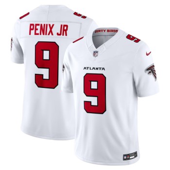 Men's Atlanta Falcons #9 Michael Penix Jr. White Vapor F.U.S.E. Sewn Down Limited Jersey