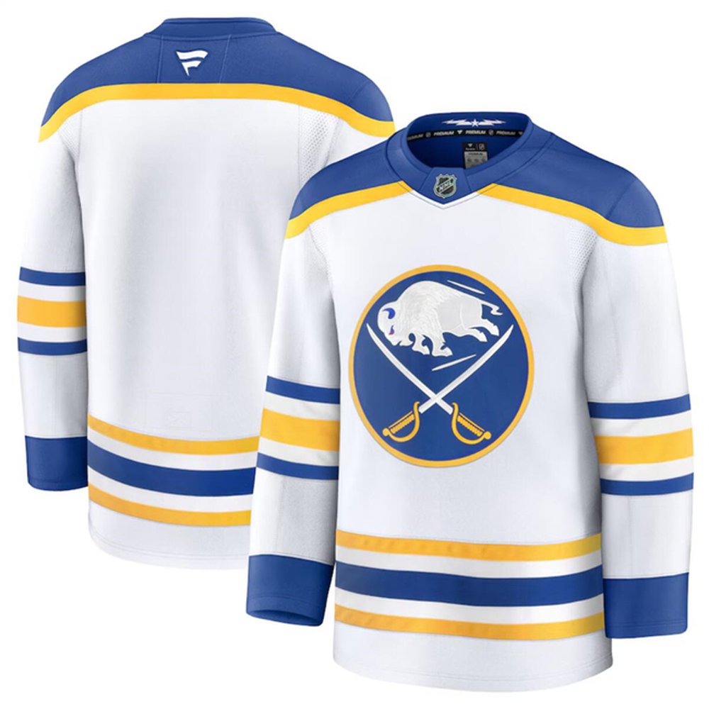 Youth Buffalo Sabres Blank White 2024-25 Away Stitched Hockey Jersey Youth Buffalo Sabres Blank White 2024-25 Away Stitched Hockey Jersey