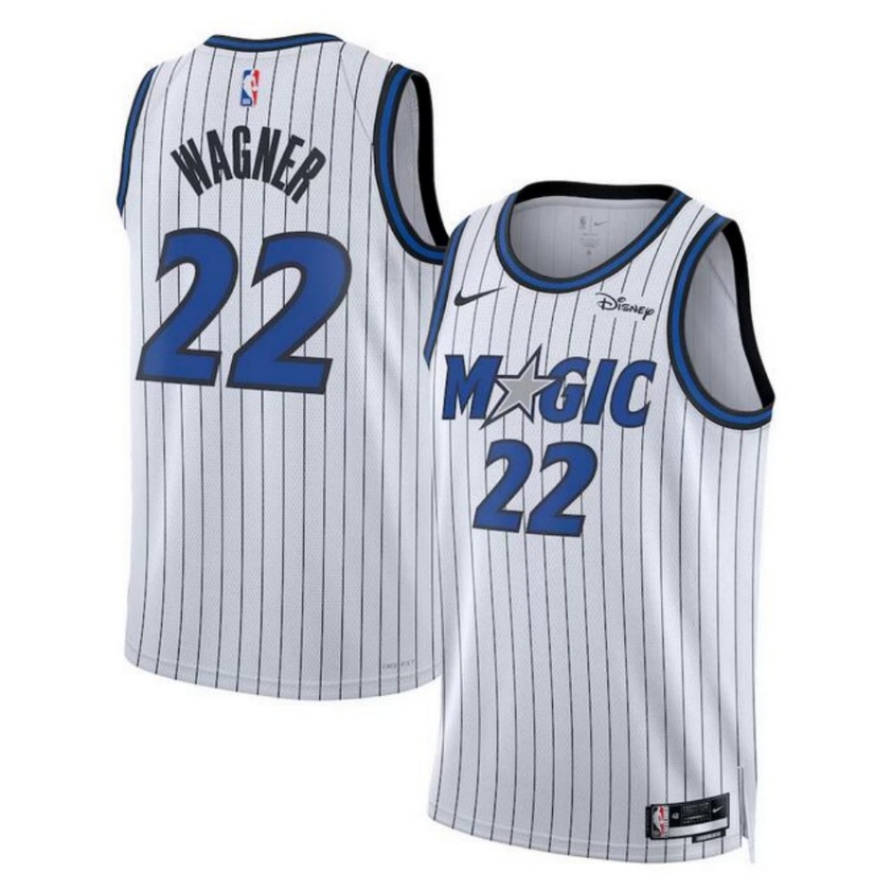 Men's Orlando Magic #22 Franz Wagner White 2025 Association Edition Stitched Basketball Jersey