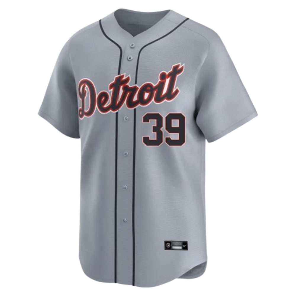 Men's Detroit Tigers #39 Zach McKinstry Nike Gray Road Replica Jersey
