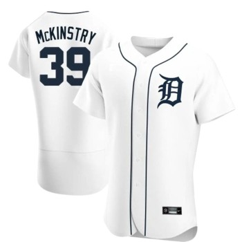 Men's Detroit Tigers#39 Zach McKinstry White Flex Base Stitched Jersey Men's Detroit Tigers#39 Zach McKinstry White Flex Base Stitched Jersey