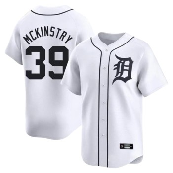 Men's Detroit Tigers #39 Zach McKinstry Nike White Home Limited Player Jersey Men's Detroit Tigers #39 Zach McKinstry Nike White Home Limited Player Jersey