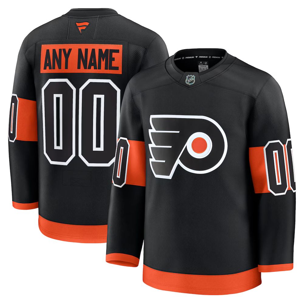 Youth Philadelphia Flyers Black Alternate Custom Jersey