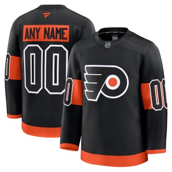 Youth Philadelphia Flyers Black Alternate Custom Jersey