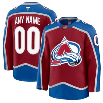 Men's Colorado Avalanche Burgundy Home Premium Custom Jersey Men's Colorado Avalanche Burgundy Home Premium Custom Jersey