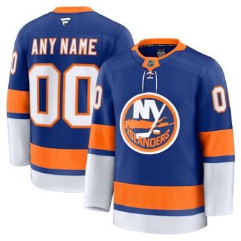 Men's New York Islanders Royal Home Premium Custom Jersey Men's New York Islanders Royal Home Premium Custom Jersey