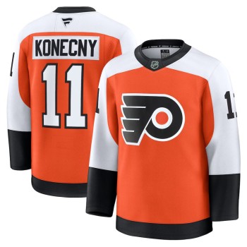 Youth Philadelphia Flyers #11 Travis Konecny Burnt Orange Home Jersey