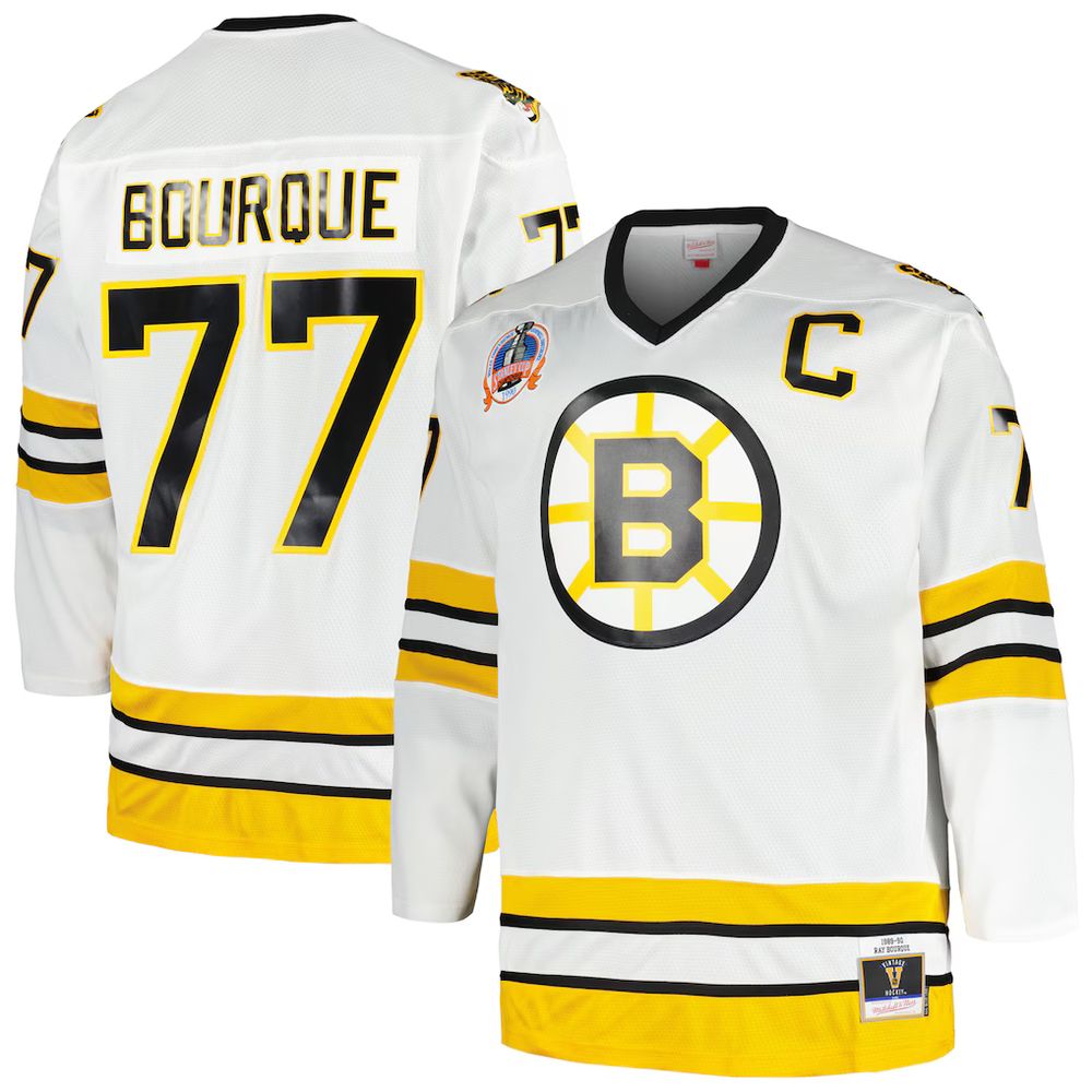 Youth Boston Bruins #77 Ray Bourque White Captain Patch Blue Line Player Jersey Youth Boston Bruins #77 Ray Bourque White Captain Patch Blue Line Player Jersey
