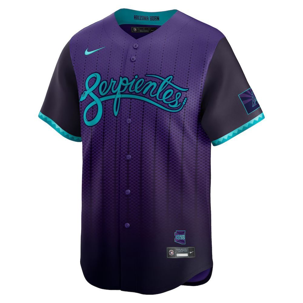 Men's Arizona Diamondbacks #7 Corbin Carroll Nike Purple 2025 City Connect Limited Player Jersey Men's Arizona Diamondbacks #7 Corbin Carroll Nike Purple 2025 City Connect Limited Player Jersey