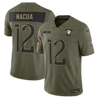 Youth Los Angeles Rams #12 Puka Nacua Nike Olive 2025 Salute to Service Limited Jersey Youth Los Angeles Rams #12 Puka Nacua Nike Olive 2025 Salute to Service Limited Jersey