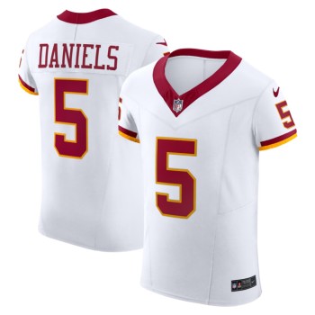 Men's Washington Commanders #5 Jayden Daniels White Nike Alternate 2 Super Bowl Era Vapor F.U.S.E. Elite Jersey Men's Washington Commanders #5 Jayden Daniels White Nike Alternate 2 Super Bowl Era Vapor F.U.S.E. Elite Jersey