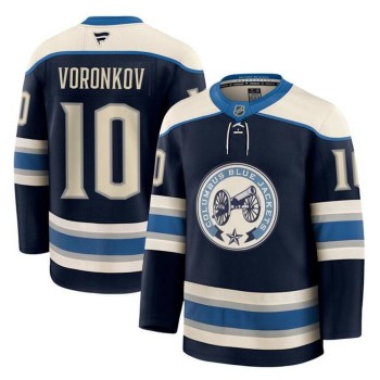 Men's Columbus Blue Jackets #10 Dmitri Voronkov Navy 2024-25 Alternate Stitched Hockey Premium Jersey Men's Columbus Blue Jackets #10 Dmitri Voronkov Navy 2024-25 Alternate Stitched Hockey Premium Jersey