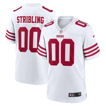 Men's San Francisco 49ers De'Zhaun Stribling White 2026 NFL Draft Game Jersey Men's San Francisco 49ers De'Zhaun Stribling White 2026 NFL Draft Game Jersey