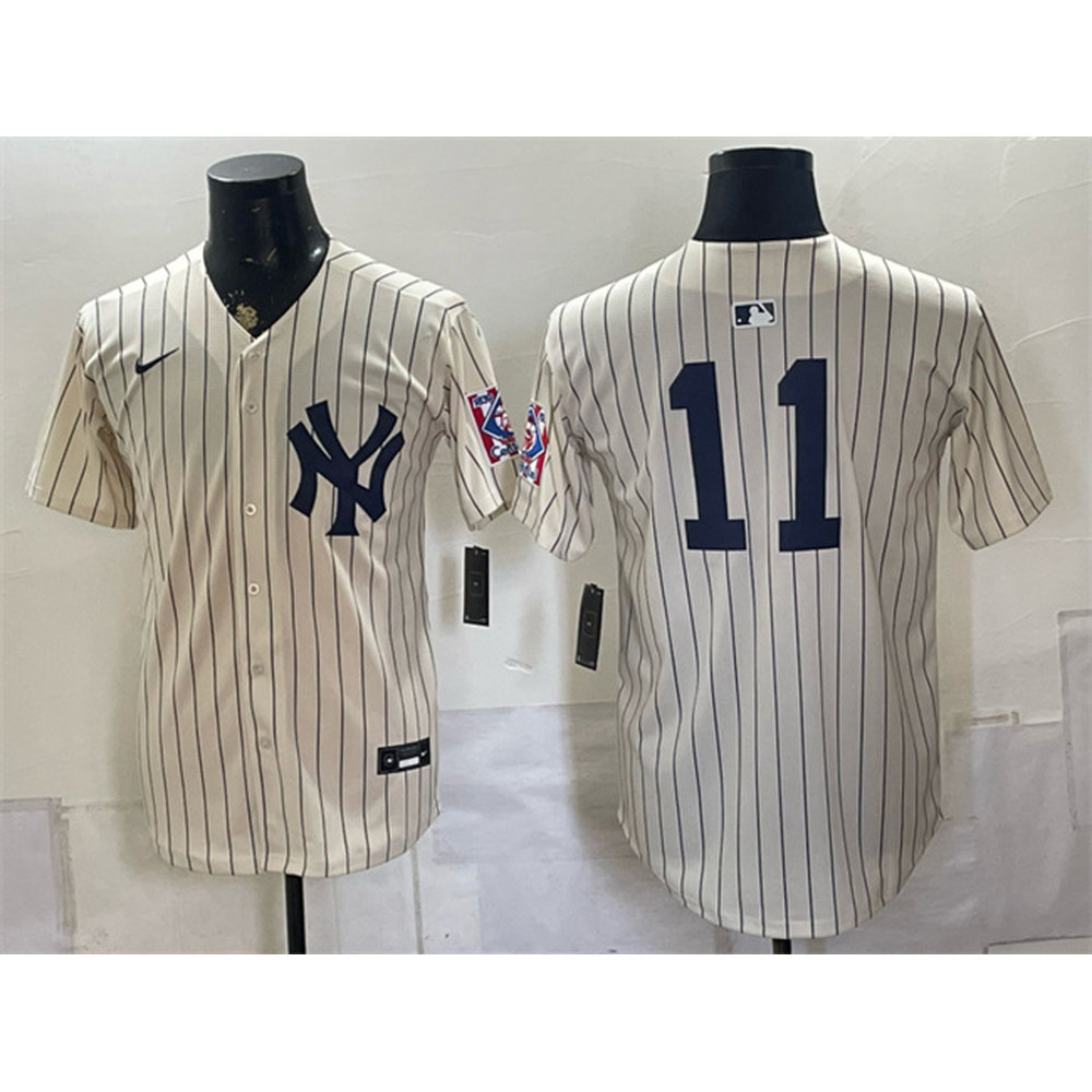 Men's New York Yankees #11 Anthony Volpe Cream 2026 Field of Dreams Stadium Baseball Jersey Men's New York Yankees #11 Anthony Volpe Cream 2026 Field of Dreams Stadium Baseball Jersey