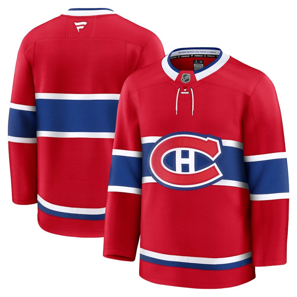 Men's Montreal Canadiens Red Home Premium Jersey Men's Montreal Canadiens Red Home Premium Jersey