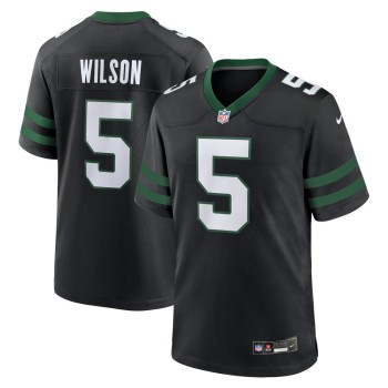 Men's New York Jets Garrett Wilson Legacy Black Alternate Game Jersey Men's New York Jets Garrett Wilson Legacy Black Alternate Game Jersey