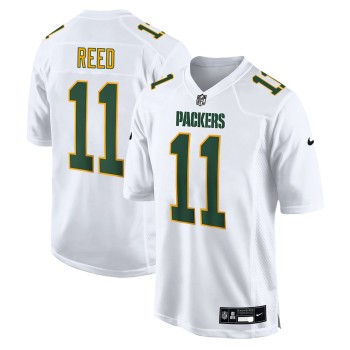 Men's Green Bay Packers #11 Jayden Reed Tundra White Fashion Game Jersey Men's Green Bay Packers #11 Jayden Reed Tundra White Fashion Game Jersey