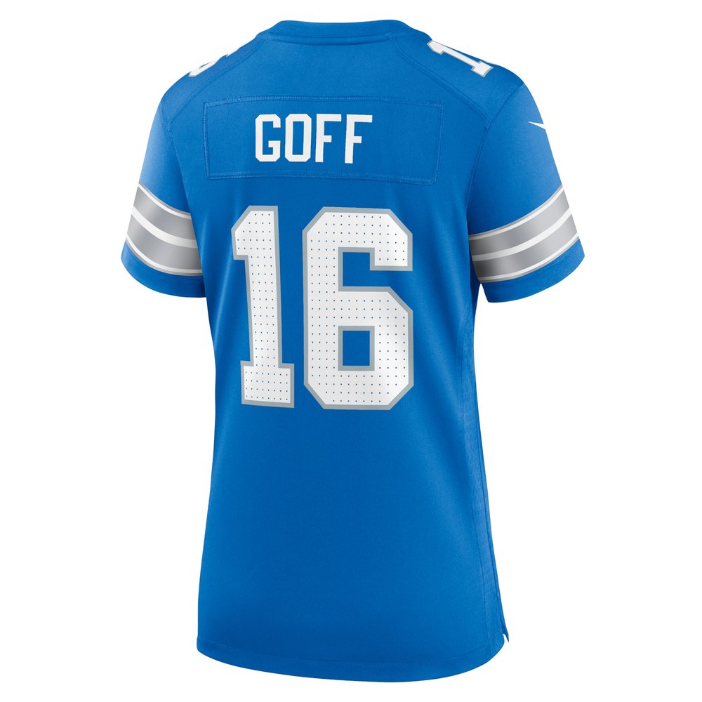 Women's Detroit Lions #16 Jared Goff Blue Game Jersey