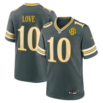Men's Green Bay Packers #10 Jordan Love Green 2026 Rivalries Collection Game Jersey Men's Green Bay Packers #10 Jordan Love Green 2026 Rivalries Collection Game Jersey