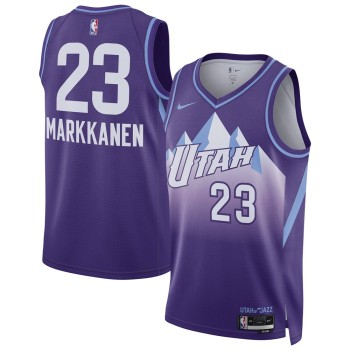 Unisex Utah Jazz Lauri Markkanen Purple 2024/25 Swingman Player Jersey - City Edition Unisex Utah Jazz Lauri Markkanen Purple 2024/25 Swingman Player Jersey - City Edition