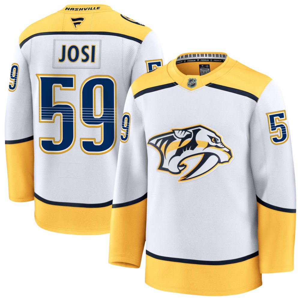 Men's Nashville Predators #59 Roman Josi White Home Stitched Hockey Premium Jersey Men's Nashville Predators #59 Roman Josi White Home Stitched Hockey Premium Jersey